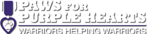 Paws for Purple Hearts logo